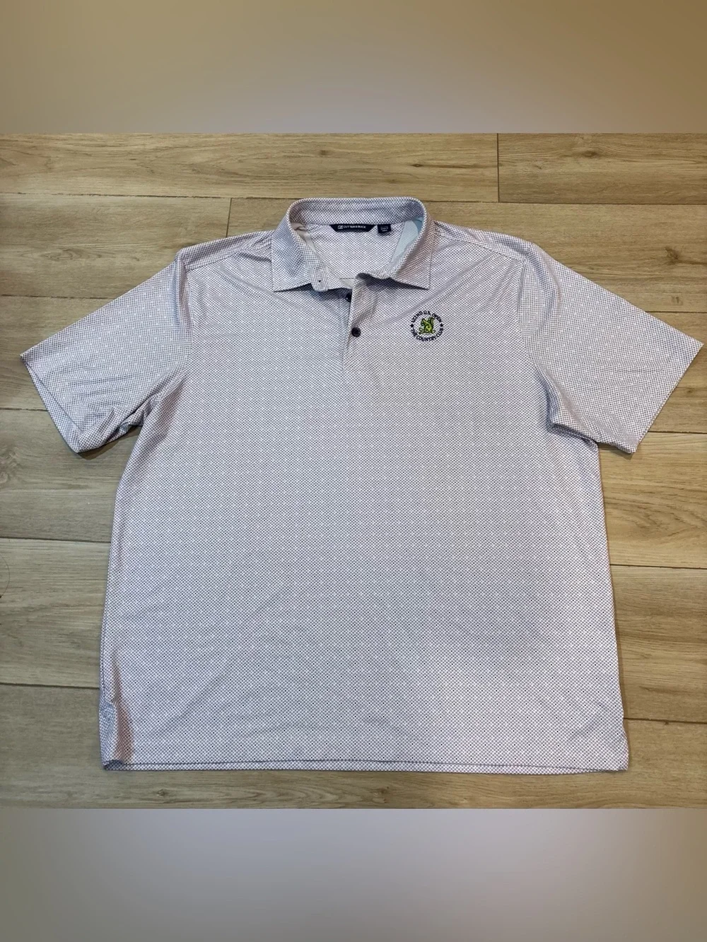 Cutter & Buck 122nd US Open The Country Club Brookline Golf Polo White Purple